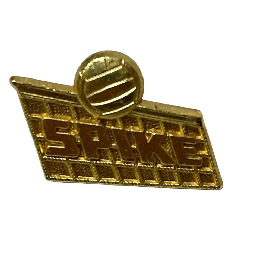 Spike Volleyball Sports Lapel Pin Team Club School Award Jacket Hat Badge